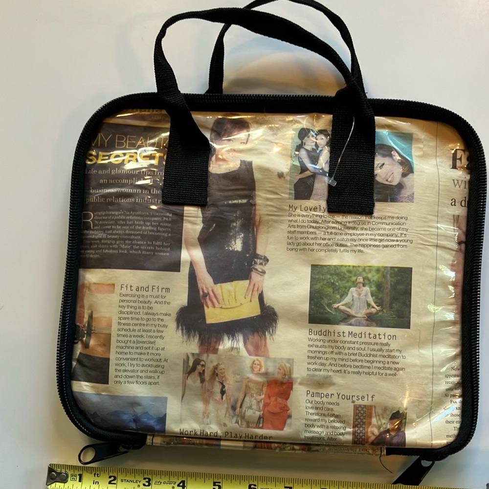 Fun carrying case for a book, iPad or other tech.